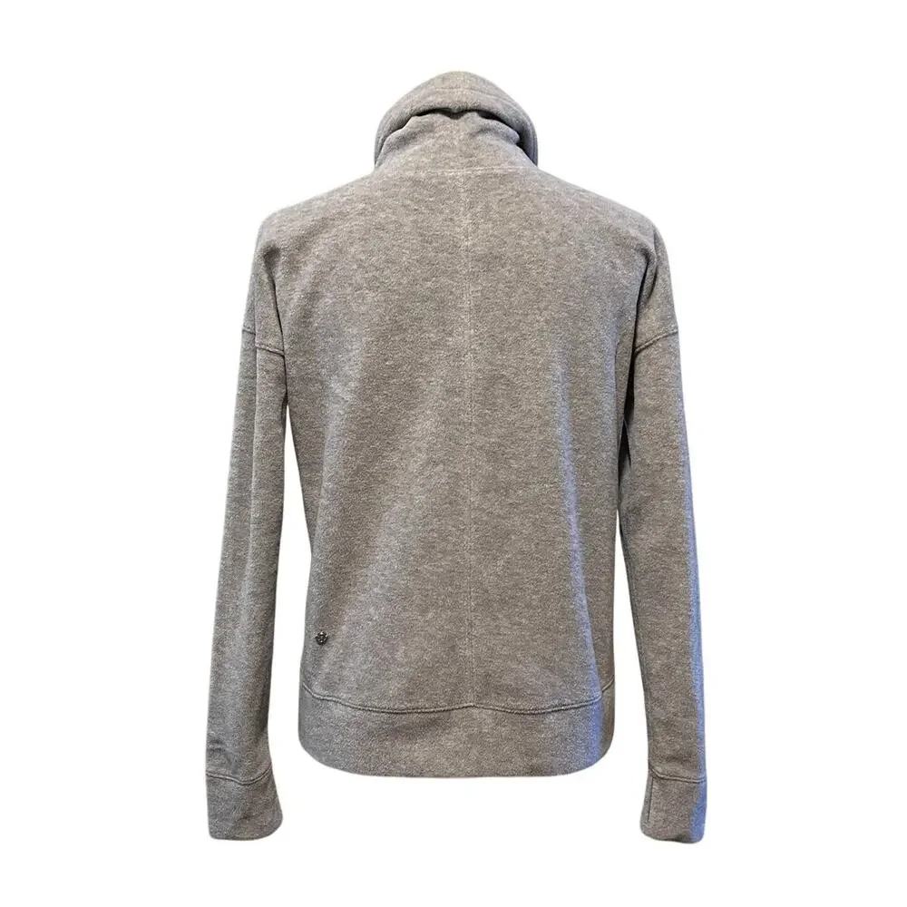 Lululemon Women’s Top Size 4 Gray Go Forward Pullover Cowl Neck Long Sleeves - Picture 2 of 8